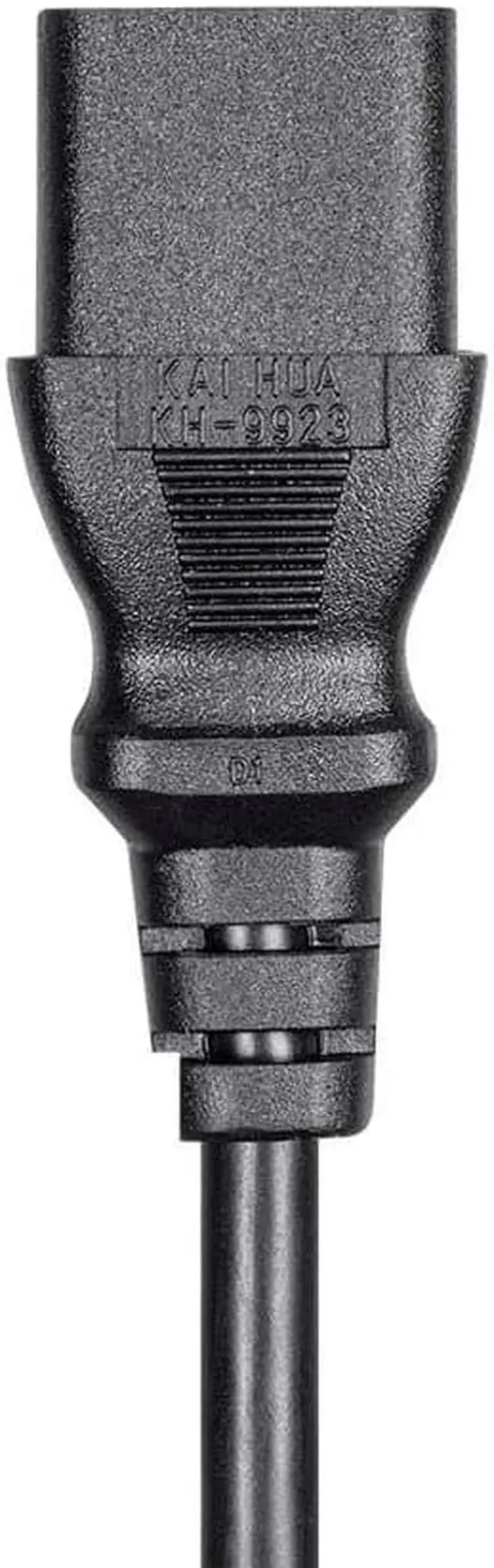 Alt view image 6 of 7 - Monoprice 8ft 16AWG Power Cord Cable with 3 Conductor PC Power Connector Socket  13A (NEMA 5-15P to IEC 60320 C13)