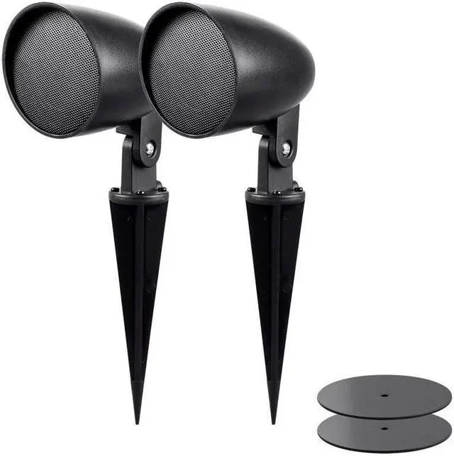 Main image of Monoprice Outdoor 2.5-inch Satellite Garden Speaker (pair) - Sycamore Series