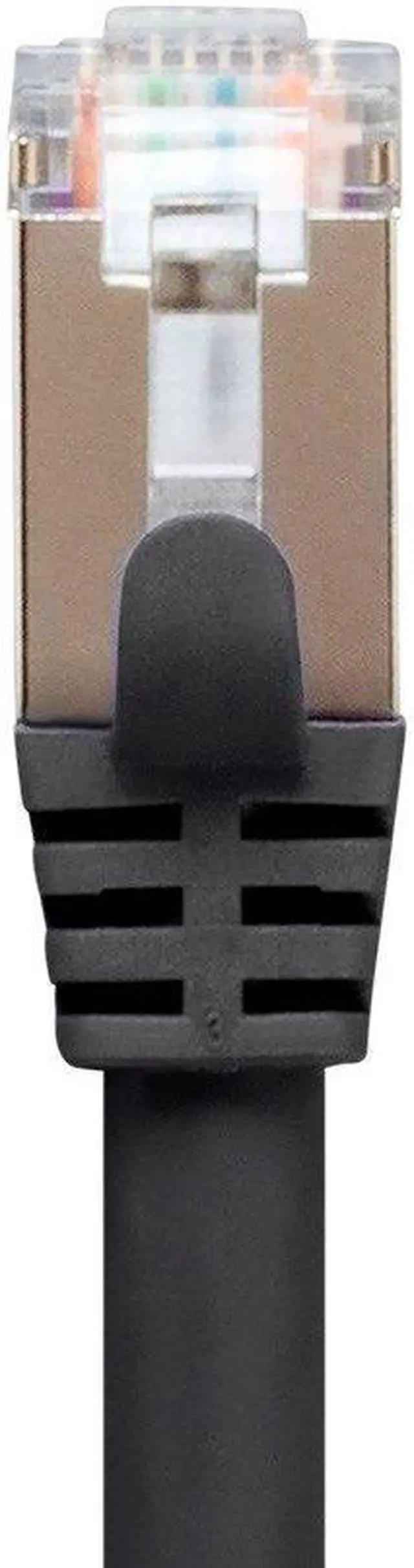 Alt view image 4 of 11 - MonoPrice 15ft Cat7 Snagless Shielded STP Network Patch Cable Black 31353