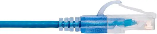 Alt view image 4 of 5 - Monoprice Cat6A Ethernet Network Patch Cable - 30 Feet - Blue | 5-Pack, 10G - SlimRun Series