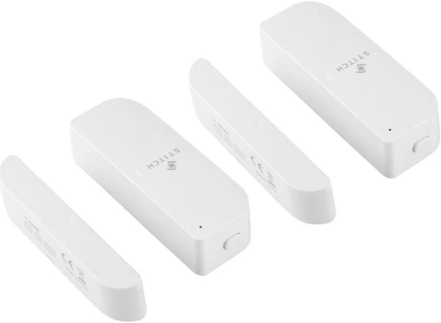 Monoprice Wireless Smart Door/Window Sensor - White (2-Pack) | Works ...