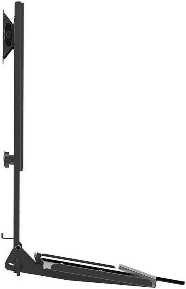 Alt view image 5 of 19 - Monoprice Workstation Wall Mount for Keyboard and Monitor