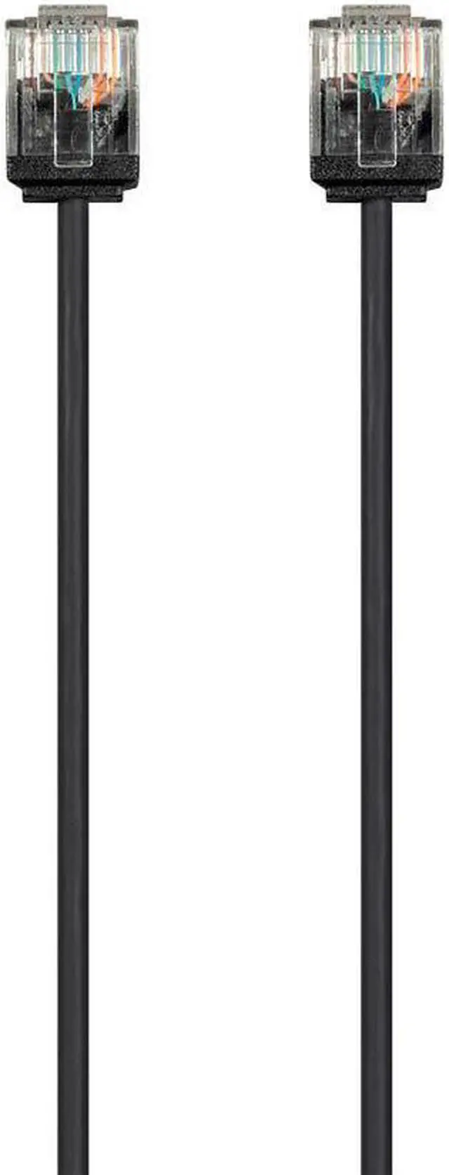 Alt view image 2 of 7 - Monoprice Cat6 Ethernet Patch Cable - 10 Feet - Black | Stranded, 550MHz, UTP, Pure Bare Copper Wire, 36AWG - Micro SlimRun Series