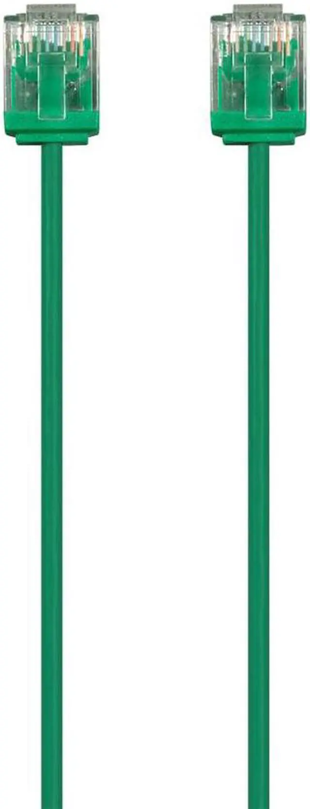 Main image of Monoprice Cat6 Ethernet Patch Cable - 1 Feet - Green | Stranded, 550MHz, UTP, Pure Bare Copper Wire, 32AWG  - Micro SlimRun Series