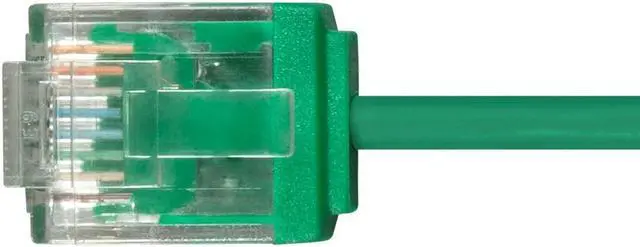 Alt view image 5 of 8 - Monoprice Cat6 Ethernet Patch Cable - 1 Feet - Green | Stranded, 550MHz, UTP, Pure Bare Copper Wire, 32AWG  - Micro SlimRun Series