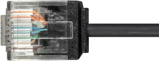 Alt view image 4 of 6 - Monoprice Cat6 Ethernet Patch Cable - 3 Feet - Black | Stranded, 550MHz, UTP, Pure Bare Copper Wire, 32AWG  - Micro SlimRun Series