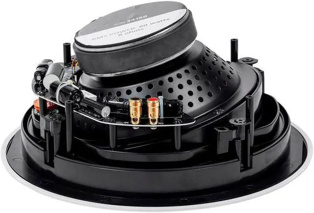 Alt view image 2 of 13 - Monoprice 2-Way Carbon Fiber In-Ceiling Speakers - 8 Inch With 15 Degree Angled Drivers (Pair) - Alpha Series
