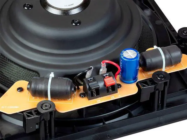 Alt view image 5 of 13 - Monoprice Carbon Fiber In-Wall Speaker - 10 Inch (Each) 300 Watt Subwoofer, Easy Install For Home Theater - Alpha Series