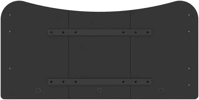 Alt view image 5 of 5 - Monoprice Pre-Drilled 3-piece Sit Stand Desk Table Top 63 Inches Wide - Black |Custom Sized For Motorized And Manual Crank Height Adjustable Desk - Workstream Collection