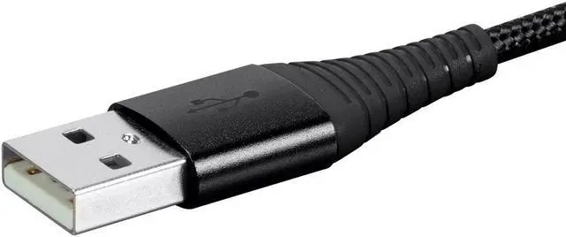 Alt view image 4 of 7 - Monoprice USB 2.0 Micro B to Type A Charge & Sync Cable - 3 Feet - Black | Nylon-Braid, Durable, - AtlasFlex Series