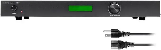 Alt view image 4 of 7 - Monoprice SWA-400 Subwoofer Amplifier - Black - 400 watt with DSP, Presets, Cool Class D Amps