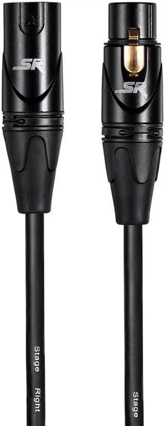 Alt view image 2 of 7 - Monoprice Starquad XLR Microphone Cable - 50 Feet - Black | XLR-M to XLR-F, 24AWG, Optimized for Analog Audio - Gold Contacts - Stage Right Series