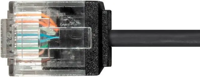 Alt view image 3 of 7 - Monoprice Cat6 Ethernet Patch Cable - 10 Feet - Black | Stranded, 550MHz, UTP, Pure Bare Copper Wire, 36AWG - Micro SlimRun Series