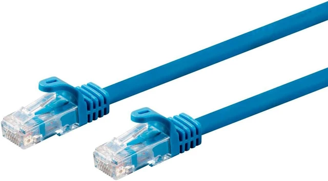 Alt view image 2 of 9 - Monoprice Cat6 Ethernet Patch Cable - 25 feet - Blue | Snagless, RJ45, 550Mhz, UTP, CMP, Plenum, Pure Bare Copper Wire, 23AWG - Entegrade Series