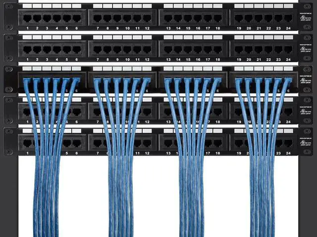 Alt view image 16 of 18 - Monoprice Cat7 Ethernet Patch Cable - 7 feet - Blue | Flexboot RJ45 Stranded 600Mhz S/FTP CMX Pure Bare Copper Wire 26AWG - Entegrade Series