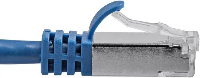 Alt view image 3 of 20 - Monoprice Cat7 Ethernet Patch Cable - 10 Feet - Blue | Network Internet Cord - Flexboot RJ45 Stranded 600Mhz S/FTP CMX Pure Bare Copper Wire 26AWG - Entegrade Series