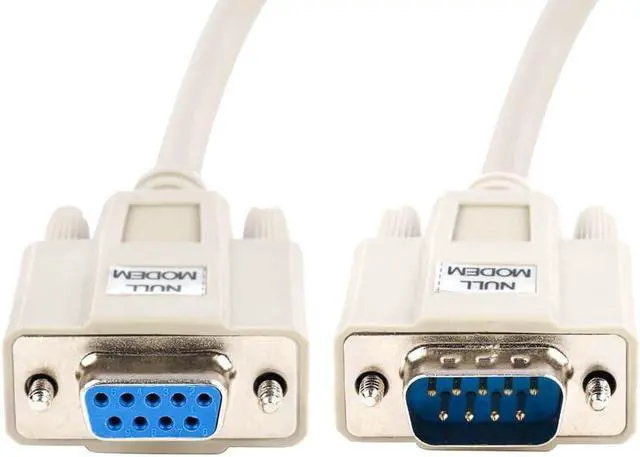 Alt view image 3 of 10 - Monoprice 6ft Molded Null Modem DB9 Male/Female Cable