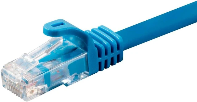Alt view image 4 of 9 - Monoprice Cat6 Ethernet Patch Cable - 25 feet - Blue | Snagless, RJ45, 550Mhz, UTP, CMP, Plenum, Pure Bare Copper Wire, 23AWG - Entegrade Series