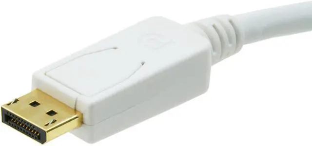 Alt view image 5 of 10 - Monoprice 3ft Gold Plated 28AWG DisplayPort to VGA Cable - White