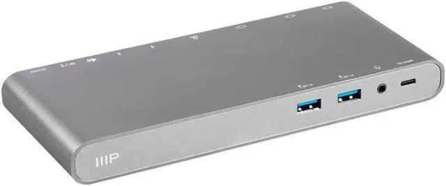 Alt view image 2 of 13 - Monoprice USB-C to USB 3.0 USB-C Port USB-C Power Delivery Port |100W, 10Gbps, 2-Port, with Folding USB Type-C Connector - Mobile Series