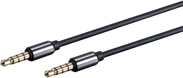 Alt view image 2 of 9 - Monoprice Onyx Series Auxiliary 3.5mm TRRS Audio & Microphone Cable, 3ft