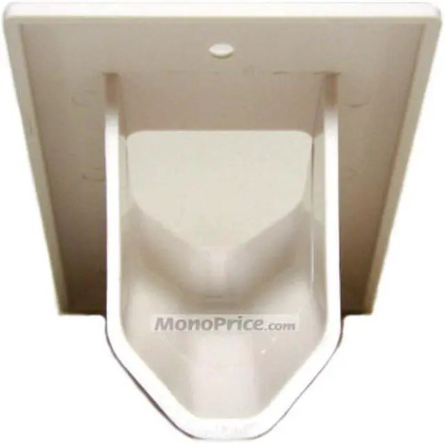 Alt view image 3 of 4 - Monoprice 1-Gang Recessed Low Voltage Cable Wall Plate - White