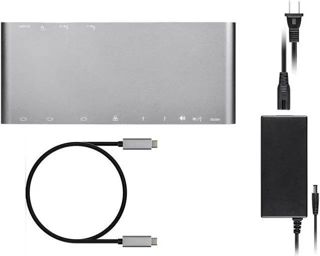 Alt view image 4 of 13 - Monoprice USB-C to USB 3.0 USB-C Port USB-C Power Delivery Port |100W, 10Gbps, 2-Port, with Folding USB Type-C Connector - Mobile Series