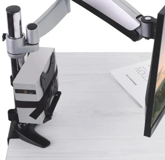 Alt view image 2 of 15 - Monoprice Computer Case CPU Holder, Thin Client Mini PC Multi-Mount, Works With Mini Pcs Up To 2.9 Inches Wide - Workstream Collection
