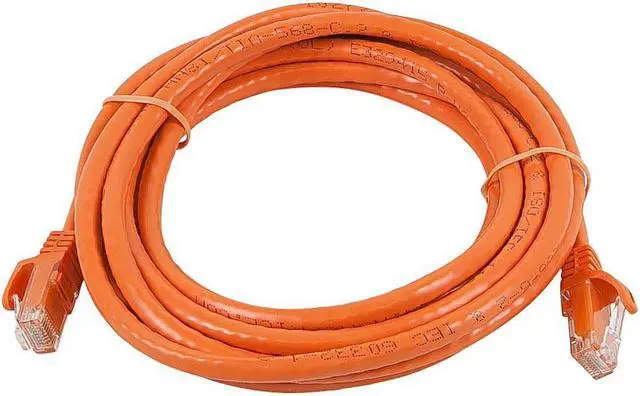 Alt view image 4 of 7 - Monoprice Cat6 Ethernet Patch Cable - 5 Feet - Orange | Network Internet Cord - Snagless RJ45, Stranded, 550Mhz, UTP, Pure Bare Copper Wire, 24AWG - Flexboot Series