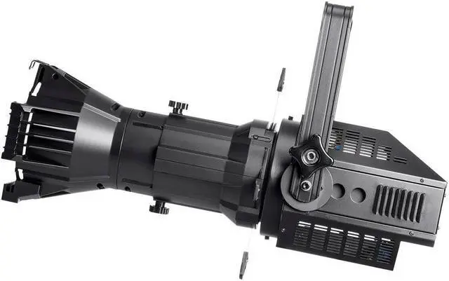 Alt view image 3 of 6 - Monoprice COB LED Ellipsoidal - White | 3200K  19 Degree With Gobo Holder, 200W, 3-channel DMX control