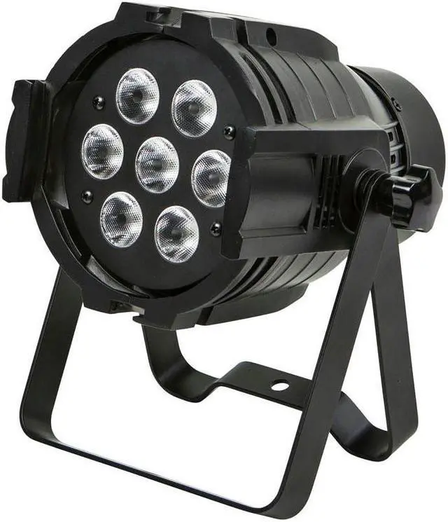 Alt view image 6 of 14 - Monoprice PAR-575 Stage Light (RGBW) | Bright,  8 watt, x 7 LED, aluminum shell, built-in programs for dimming and strobe effect - Stage Right Series