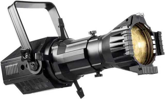 Alt view image 2 of 6 - Monoprice COB LED Ellipsoidal - White | 3200K  19 Degree With Gobo Holder, 200W, 3-channel DMX control