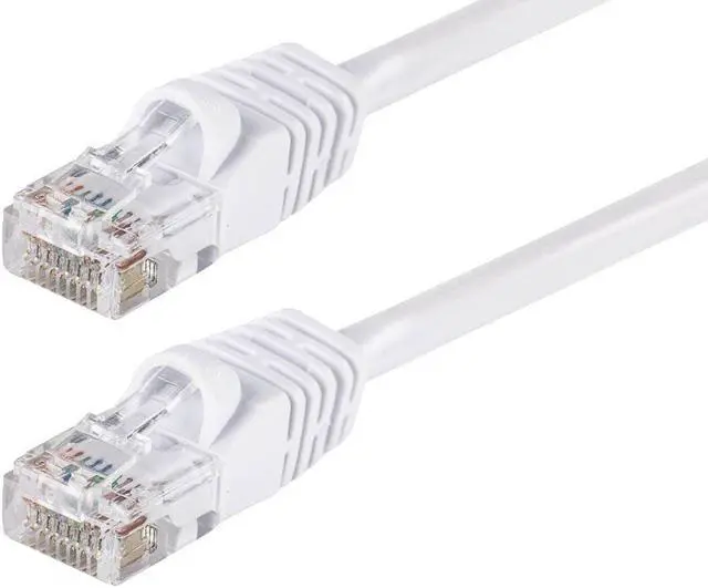 Main image of Monoprice Cat5e Ethernet Patch Cable - 25 Feet - White | Network Internet Cord - RJ45, Stranded, 350Mhz, UTP, Pure Bare Copper Wire, 24AWG