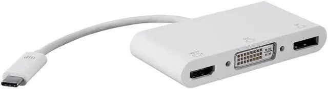 Alt view image 4 of 8 - Monoprice USB-C to HDMI Adapter- Black Mirror Display Resolutions Up To 4K @30Hz to - Select Series