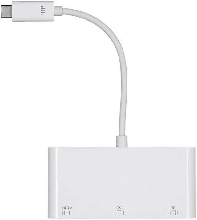 Alt view image 6 of 8 - Monoprice USB-C to HDMI Adapter- Black Mirror Display Resolutions Up To 4K @30Hz to - Select Series