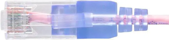 Alt view image 4 of 10 - Monoprice Cat6A Ethernet Patch Cable 5-Pack - 3 Feet - Pink | Snagless, RJ45, 550MHz, UTP, Pure Bare Copper Wire, 10G, 30AWG  - SlimRun