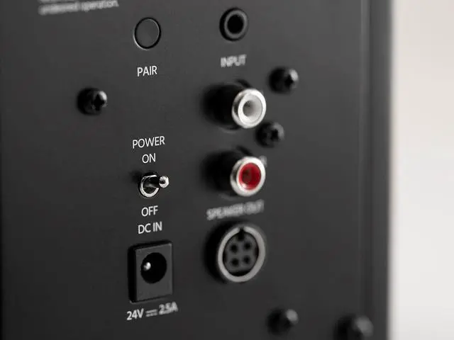 Alt view image 3 of 8 - Monoprice Monolith MM-3 Powered Multimedia Speakers - Black (Pair) With AptX Bluetooth, Fron Headphone Jack, Digital Calss D