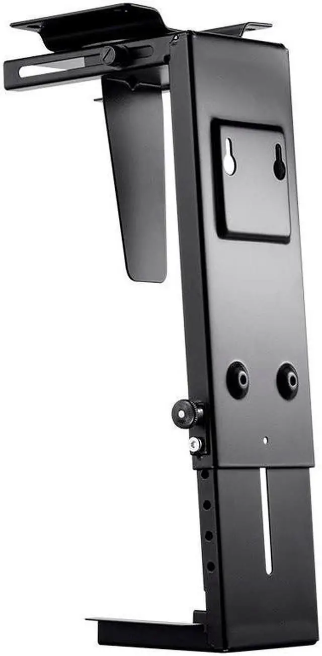 Alt view image 3 of 10 - Monoprice Computer Case CPU Tower Holder, Adjustable Under Desk Mount With Rotating Mechanism, Designed For Use With Sit-Stand Desks - Workstream Collection