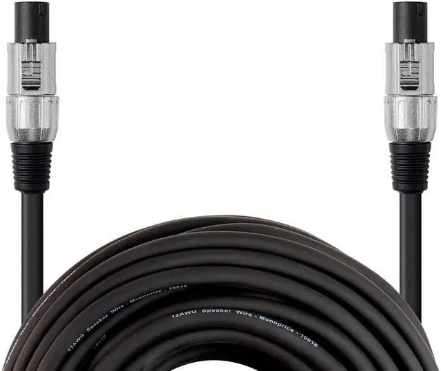 Alt view image 4 of 5 - Monoprice NL4FC Speaker Cable - 10 Feet With Four 12 AWG Conductors - Choice Series