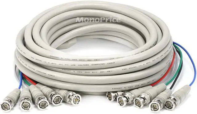 Main image of Monoprice 5Bnc Rgb To 5Bnc Rgb Video Cable - 25Ft