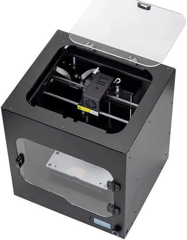 Alt view image 3 of 8 - Monoprice Maker Ultimate 2 3D Printer - with (200 x 150 x 150 mm) Heated and Removable Glass Built Plate, Auto Bed Leveling, Internal Lighting