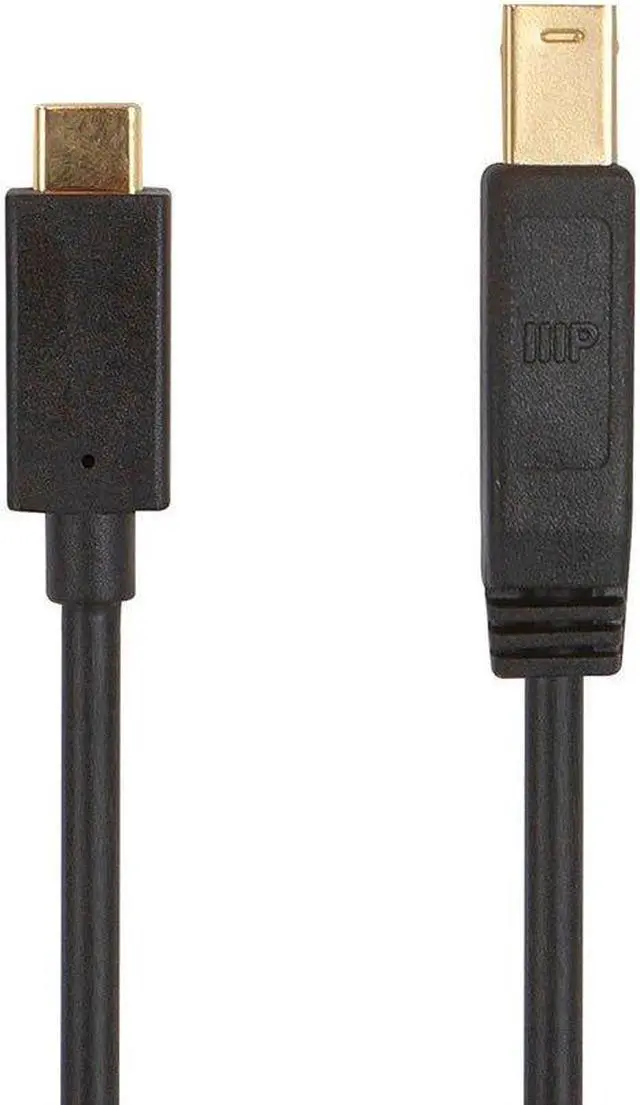 Main image of Monoprice USB 3.0 Type-C to Type-B Cable - 1.5 Feet - Black, Compatible External Hard Drive, MacBook Pro, Docking Station - Select Series