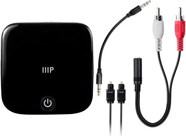 Alt view image 5 of 6 - Monoprice Bluetooth 5 Transmitter & Receiver With aptX, aptX Low Latency, AAC, And SBC Codecs, Up To 15 Hours Of Audio Playback