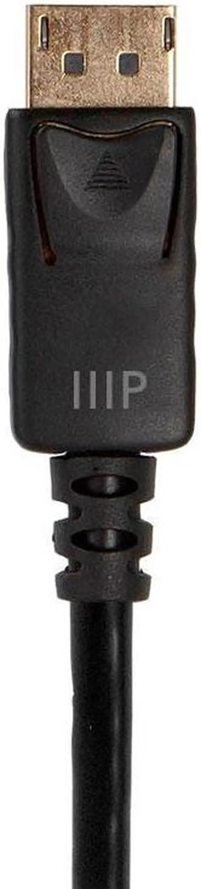 Alt view image 6 of 7 - Monoprice DisplayPort to HDTV Cable - 2 Meter - Black | 4K@60Hz - Select Series