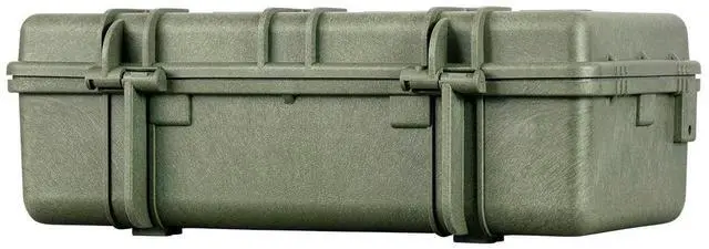 Alt view image 6 of 12 - Monoprice Weatherproof Hard Case - 22in x 14in x 8in, OD Green With Customizable Foam, Shockproof, IP67