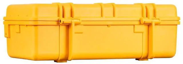 Alt view image 6 of 12 - Monoprice Weatherproof Hard Case - 22in x 14in x 8in, Yellow With Customizable Foam, Shockproof, IP67