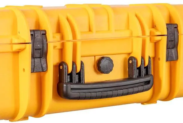 Alt view image 3 of 12 - Monoprice Weatherproof Hard Case - 22in x 14in x 8in, Yellow With Customizable Foam, Shockproof, IP67