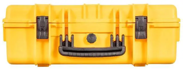 Alt view image 5 of 12 - Monoprice Weatherproof Hard Case - 22in x 14in x 8in, Yellow With Customizable Foam, Shockproof, IP67