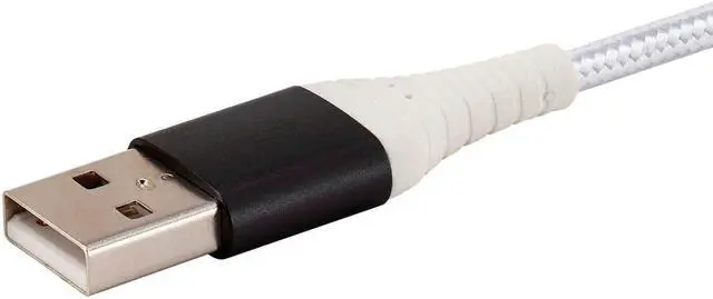 Alt view image 4 of 6 - Monoprice AtlasFlex Series Durable MFi Certified Lightning to USB Type-A Charge & Sync  Nylon-Braid