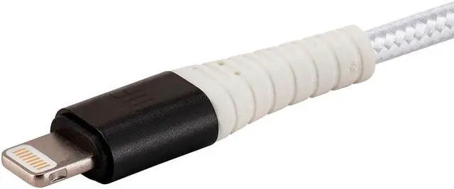 Alt view image 3 of 6 - Monoprice AtlasFlex Series Durable MFi Certified Lightning to USB Type-A Charge & Sync Nylon-Braid
